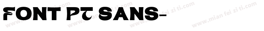 Font PT Sans字体转换